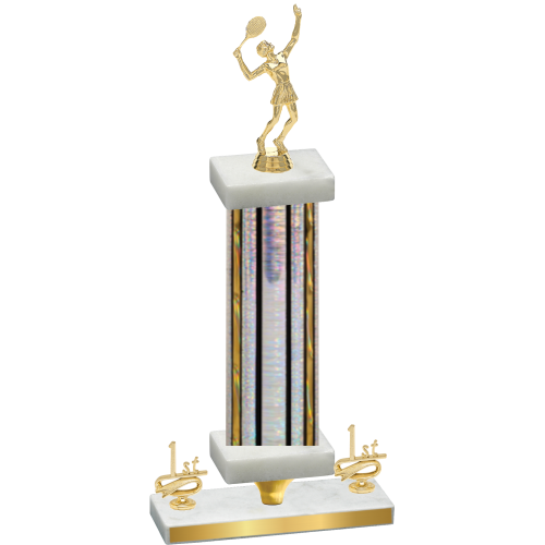 Premium Single Silver Glacier First Place Tennis Trophy