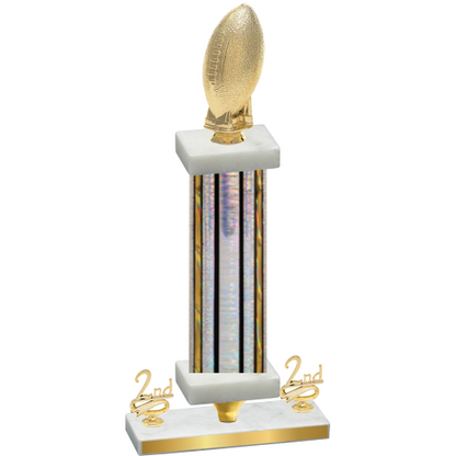 Premium Single Silver Glacier Second Place Football Trophy