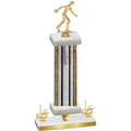Premium Single Silver Glacier First Place Bowling Trophy