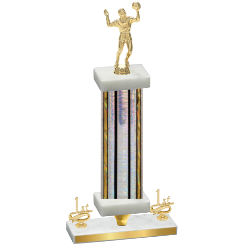 Premium Single Silver Glacier First Place Volleyball Trophy