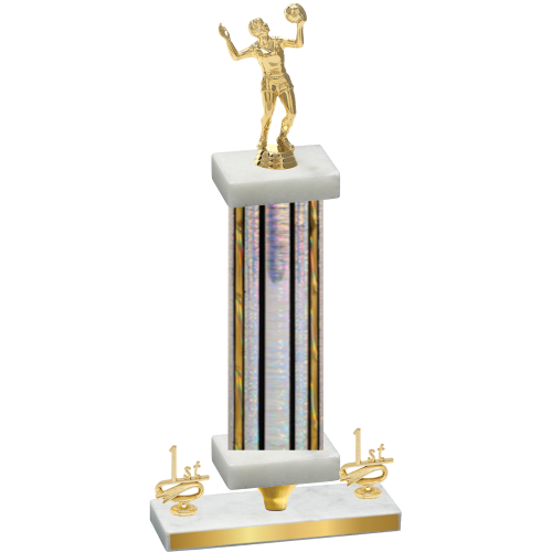 Premium Single Silver Glacier First Place Volleyball Trophy