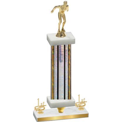 Premium Single Silver Glacier First Place Swimming Trophy