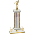 Premium Single Silver Glacier Third Place Swimming Trophy
