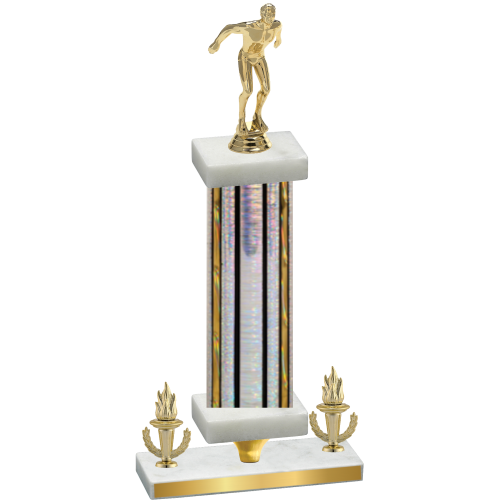 Premium Single Silver Glacier Victory Swimming Trophy