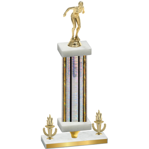 Premium Single Silver Glacier Victory Tennis Trophy