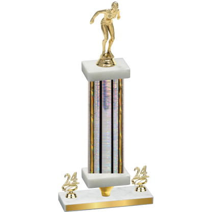 Premium Single Silver Glacier Year Tennis Trophy