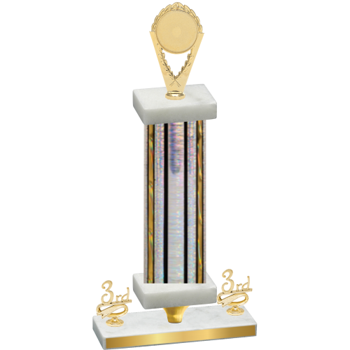 Premium Single Silver Glacier Third Place Insert Trophy