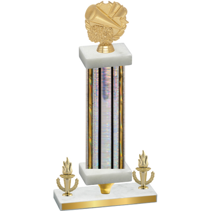 Premium Single Silver Glacier Victory Cheerleading Trophy