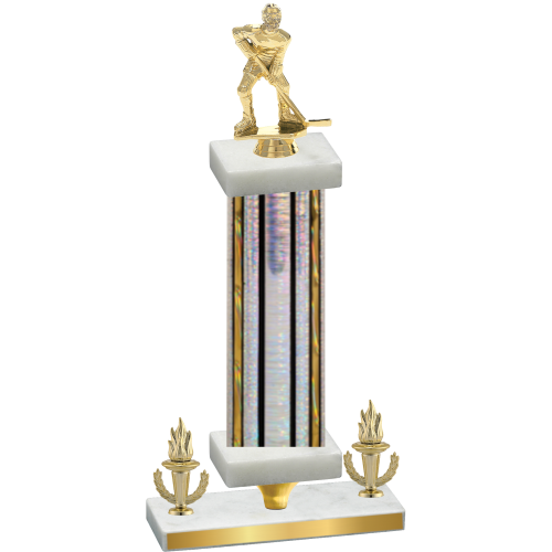 Premium Single Silver Glacier Victory Hockey Trophy