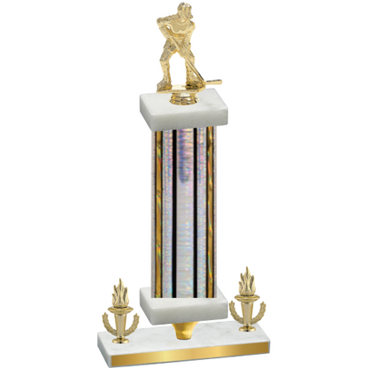 Premium Single Silver Glacier Victory Hockey Trophy