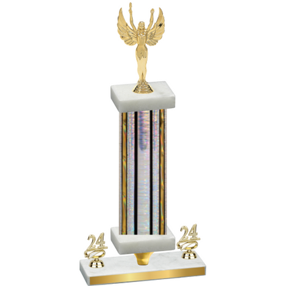 Premium Single Silver Glacier Year Victory Trophy