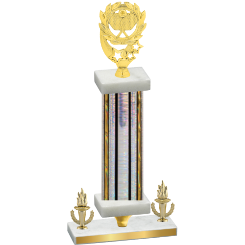 Premium Single Silver Glacier Victory Pickleball Trophy