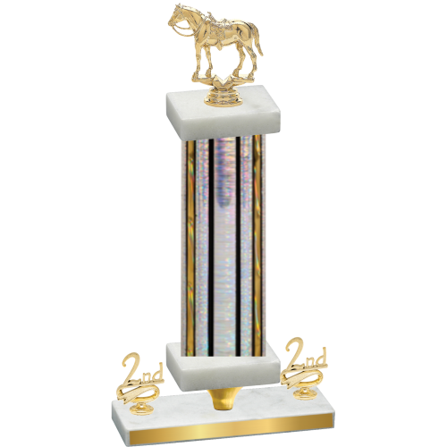 Premium Single Silver Glacier Second Place Horses Trophy