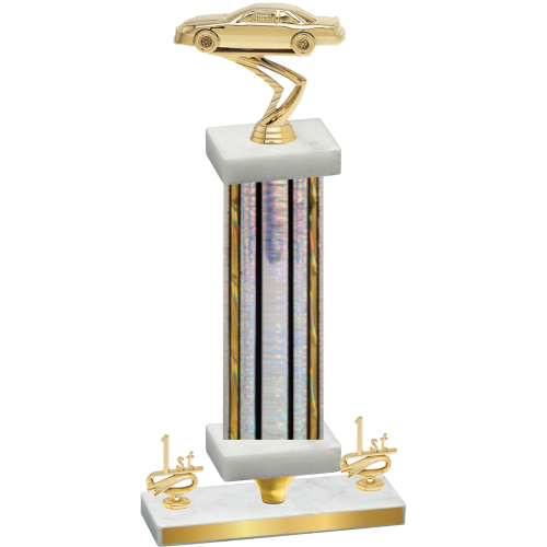 Premium Single Silver Glacier First Place Cars Trophy