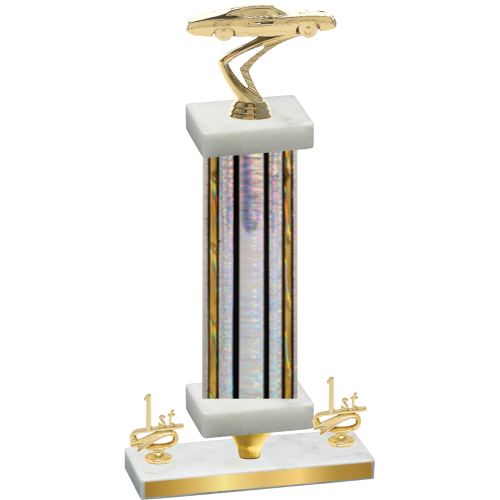 Premium Single Silver Glacier First Place Cars Trophy