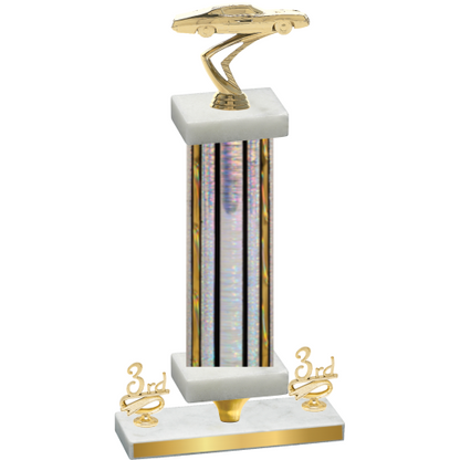 Premium Single Silver Glacier Third Place Cars Trophy