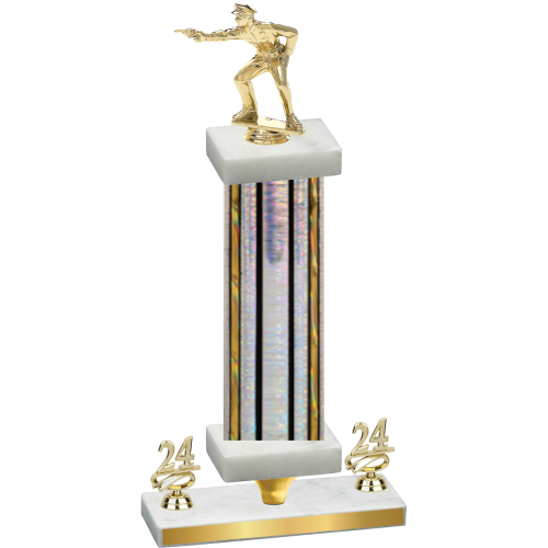 Premium Single Silver Glacier Year Shooter Trophy