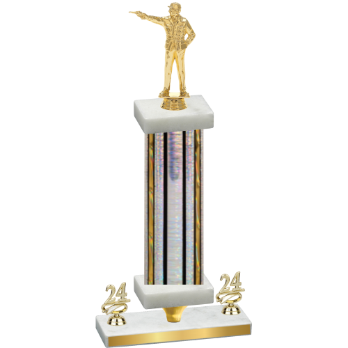 Premium Single Silver Glacier Year Shooter Trophy