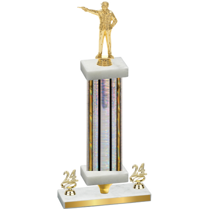 Premium Single Silver Glacier Year Shooter Trophy