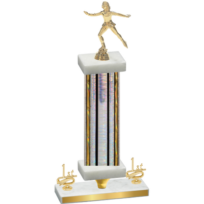 Premium Single Silver Glacier First Place Skater Trophy