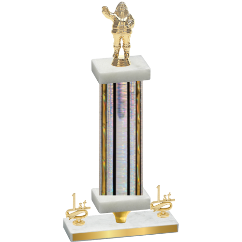 Premium Single Silver Glacier First Place Holiday Trophy