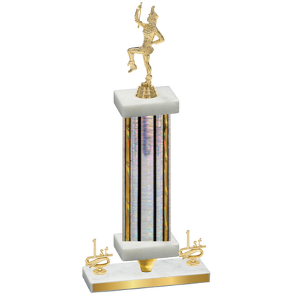 Premium Single Silver Glacier First Place Majorette Trophy