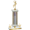Premium Single Silver Glacier Second Place Majorette Trophy