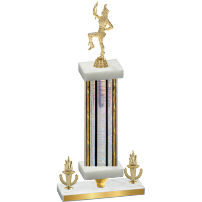 Premium Single Silver Glacier Victory Majorette Trophy