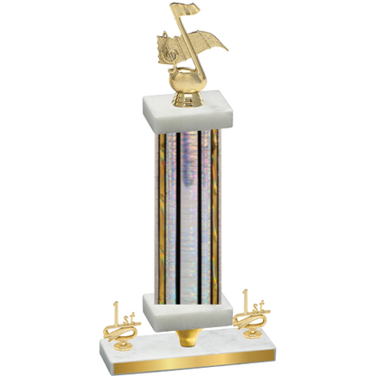 Premium Single Silver Glacier First Place Music Trophy