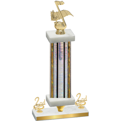 Premium Single Silver Glacier Second Place Music Trophy