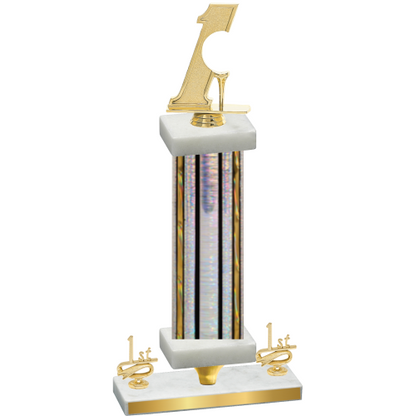 Premium Single Silver Glacier First Place Golf Trophy