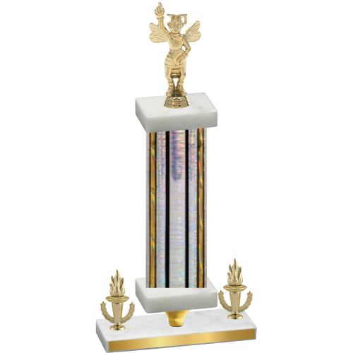 Premium Single Silver Glacier Victory Academics Trophy