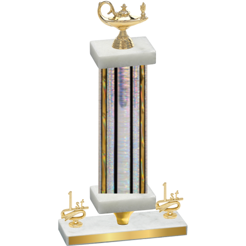 Premium Single Silver Glacier First Place Academics Trophy