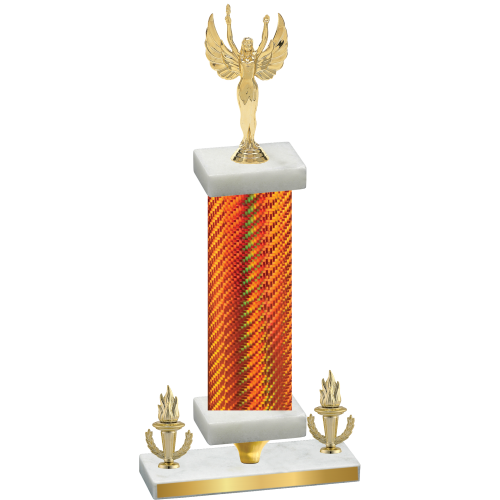 Premium Single Orange Carbon Fiber Victory Victory Trophy
