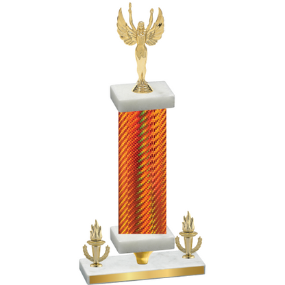 Premium Single Orange Carbon Fiber Victory Victory Trophy