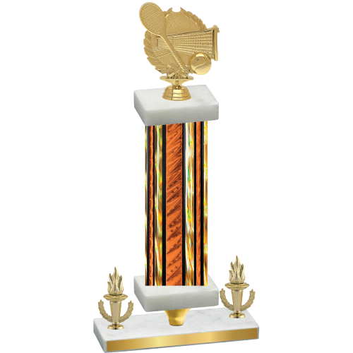 Premium Single Orange Glacier Victory Tennis Trophy