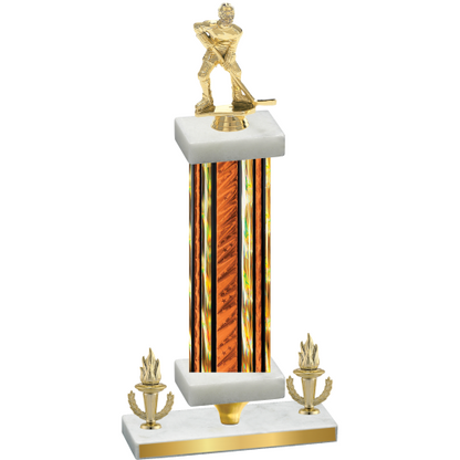 Premium Single Orange Glacier Victory Hockey Trophy