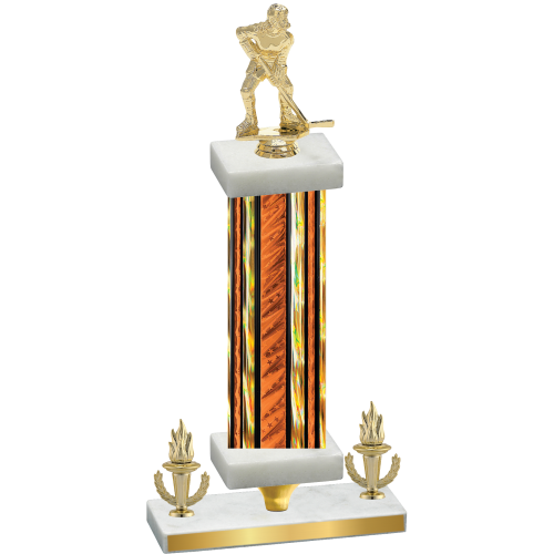 Premium Single Orange Glacier Victory Hockey Trophy