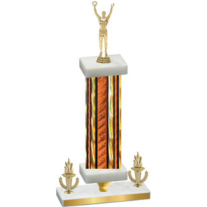 Premium Single Orange Glacier Victory Victory Trophy