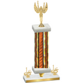 Premium Single Orange Glacier First Place Victory Trophy