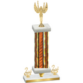 Premium Single Orange Glacier Second Place Victory Trophy