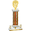 Premium Single Orange Glacier Year Pickleball Trophy