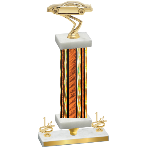 Premium Single Orange Glacier First Place Cars Trophy