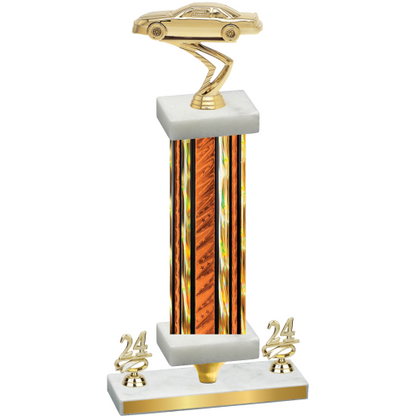 Premium Single Orange Glacier Year Cars Trophy