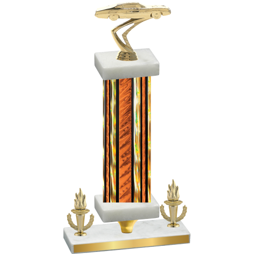 Premium Single Orange Glacier Victory Cars Trophy