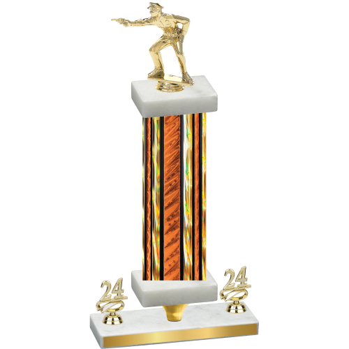 Premium Single Orange Glacier Year Shooter Trophy