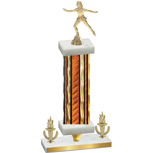 Premium Single Orange Glacier Victory Skater Trophy