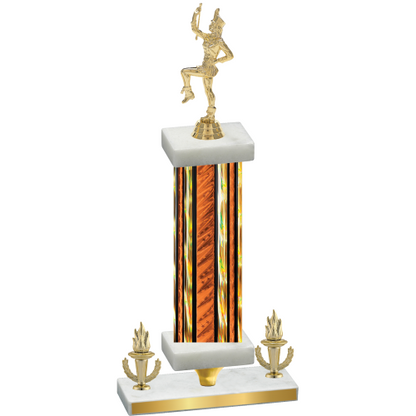 Premium Single Orange Glacier Victory Majorette Trophy