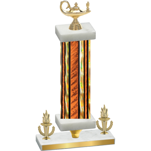 Premium Single Orange Glacier Victory Academics Trophy