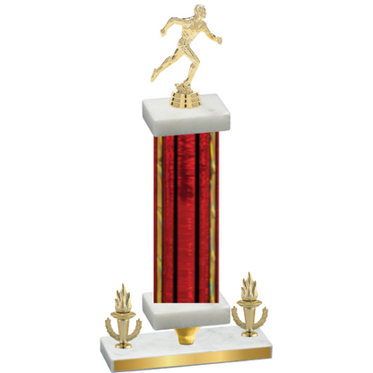 Premium Single Red Glacier Victory Running Trophy